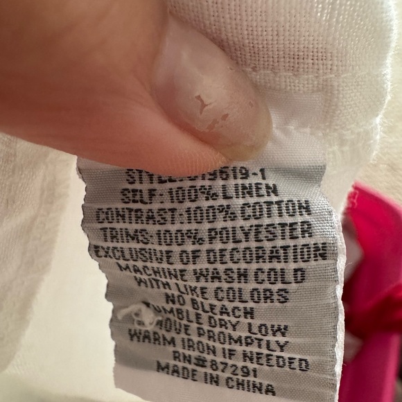 Johnny Was Annaliese Linen Top XXL - Picture 6 of 6